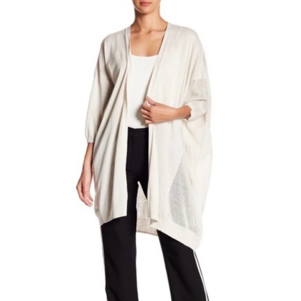 All Saints Cast Linen Blend Oversized Cardigan
